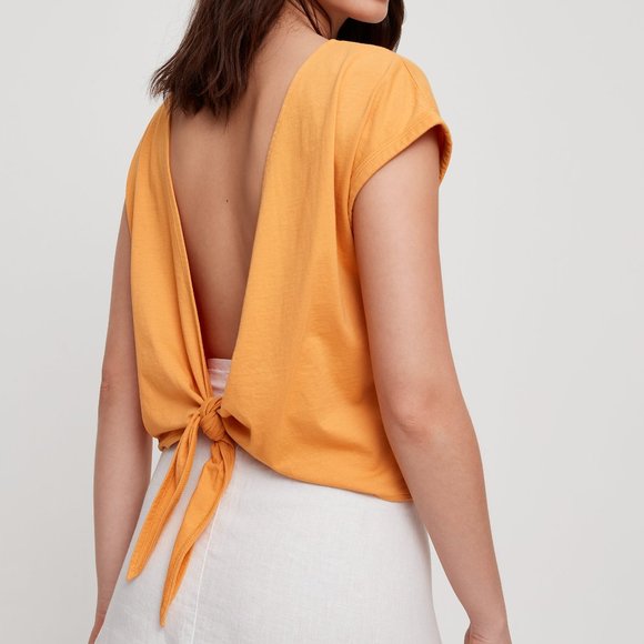 Aritzia Tops - Pastel purple Wilfred tie in the back t-shirt